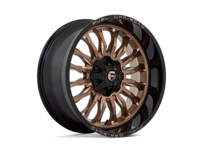 Fuel Wheels Arc Platinum Bronze with Black Lip 6-Lug Wheel; 22x10; -18mm Offset (14-18 Sierra 1500)
