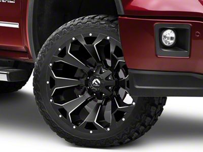 Fuel Wheels Assault Matte Black Milled 6-Lug Wheel; 22x12; -44mm Offset (14-18 Sierra 1500)
