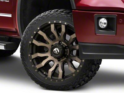 Fuel Wheels Blitz Matte Black Double Dark Tint 6-Lug Wheel; 22x10; -18mm Offset (14-18 Sierra 1500)