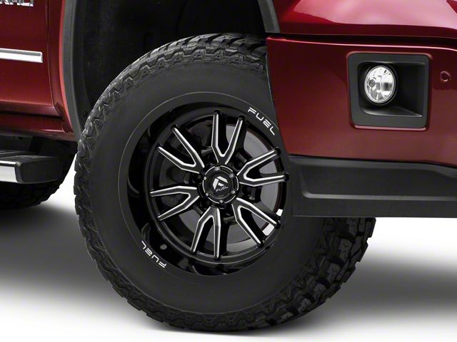 Fuel Wheels Clash Gloss Black Milled 6-Lug Wheel; 18x9; -12mm Offset (14-18 Sierra 1500)