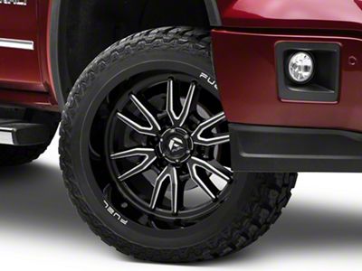 Fuel Wheels Clash Gloss Black Milled 6-Lug Wheel; 24x12; -44mm Offset (14-18 Sierra 1500)