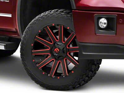 Fuel Wheels Contra Gloss Black with Red Tinted Clear 6-Lug Wheel; 20x10; -19mm Offset (14-18 Sierra 1500)
