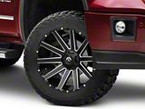Fuel Wheels Contra Matte Black Milled 6-Lug Wheel; 20x9; 19mm Offset (14-18 Sierra 1500)