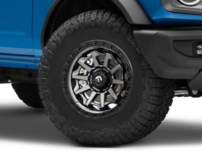Fuel Wheels Covert Matte Gunmetal with Black Bead Ring 6-Lug Wheel; 17x8.5; 14mm Offset (14-18 Sierra 1500)