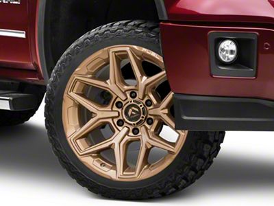 Fuel Wheels Flux Platinum Bronze 6-Lug Wheel; 22x10; -18mm Offset (14-18 Sierra 1500)
