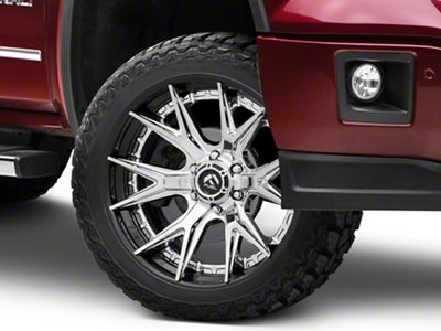 Fuel Wheels Fusion Forged Catalyst Chrome with Gloss Black Lip 6-Lug Wheel; 24x12; -44mm Offset (14-18 Sierra 1500)