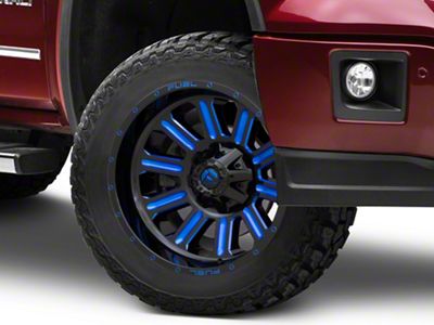 Fuel Wheels Hardline Gloss Black with Blue Tinted Clear 6-Lug Wheel; 20x9; 20mm Offset (14-18 Sierra 1500)