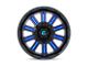 Fuel Wheels Hardline Gloss Black with Blue Tinted Clear 6-Lug Wheel; 18x9; -12mm Offset (14-18 Sierra 1500)