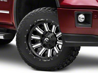 Fuel Wheels Hardline Gloss Black Milled 6-Lug Wheel; 20x9; 20mm Offset (14-18 Sierra 1500)