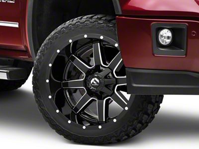 Fuel Wheels Maverick Gloss Black Milled 6-Lug Wheel; 22x9.5; 20mm Offset (14-18 Sierra 1500)