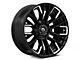 Fuel Wheels Rebar Gloss Black Milled 6-Lug Wheel; 20x9; 20mm Offset (14-18 Sierra 1500)