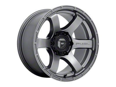 Fuel Wheels Rush Matte Gunmetal 6-Lug Wheel; 18x9; 1mm Offset (14-18 Sierra 1500)