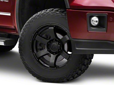Fuel Wheels Rush Satin Black 6-Lug Wheel; 18x9; 1mm Offset (14-18 Sierra 1500)