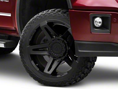 Fuel Wheels SFJ Matte Black 6-Lug Wheel; 22x14; -75mm Offset (14-18 Sierra 1500)