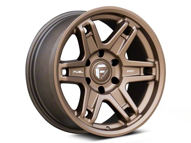 Fuel Wheels Slayer Matte Bronze 6-Lug Wheel; 18x8.5; -15mm Offset (14-18 Sierra 1500)