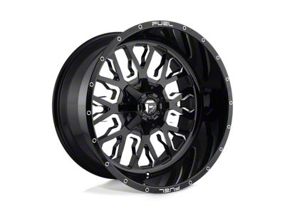 Fuel Wheels Stroke Gloss Black Milled 6-Lug Wheel; 22x10; -19mm Offset (14-18 Sierra 1500)