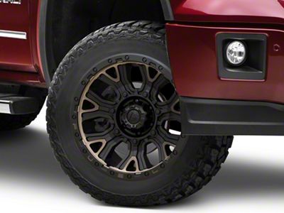 Fuel Wheels Traction Matte Black with Double Dark Tint 6-Lug Wheel; 20x10; -18mm Offset (14-18 Sierra 1500)