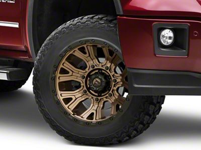 Fuel Wheels Traction Matte Bronze with Black Ring 6-Lug Wheel; 20x10; -18mm Offset (14-18 Sierra 1500)