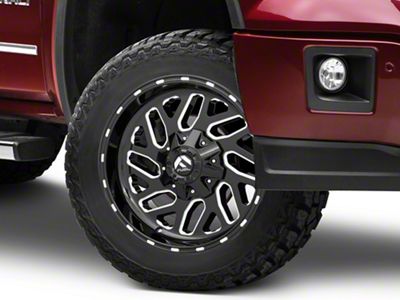 Fuel Wheels Triton Gloss Black Milled 6-Lug Wheel; 20x10; -19mm Offset (14-18 Sierra 1500)