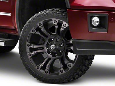 Fuel Wheels Vapor Matte Black Double Dark Tint 6-Lug Wheel; 22x12; -44mm Offset (14-18 Sierra 1500)