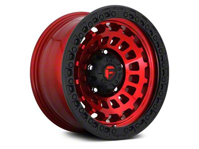 Fuel Wheels Zephyr Candy Red with Black Bead Ring 6-Lug Wheel; 18x9; 1mm Offset (14-18 Sierra 1500)