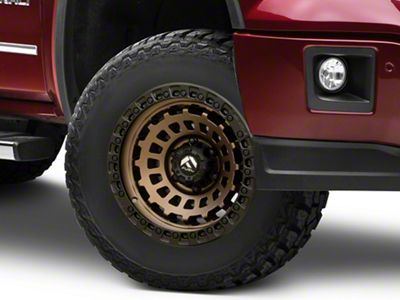 Fuel Wheels Zephyr Matte Bronze with Black Bead Ring 6-Lug Wheel; 17x9; -12mm Offset (14-18 Sierra 1500)
