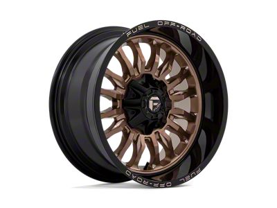 Fuel Wheels Arc Platinum Bronze with Black Lip 6-Lug Wheel; 20x10; -18mm Offset (14-18 Silverado 1500)