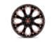 Fuel Wheels Assault Matte Black Red Milled 6-Lug Wheel; 18x9; 19mm Offset (14-18 Silverado 1500)