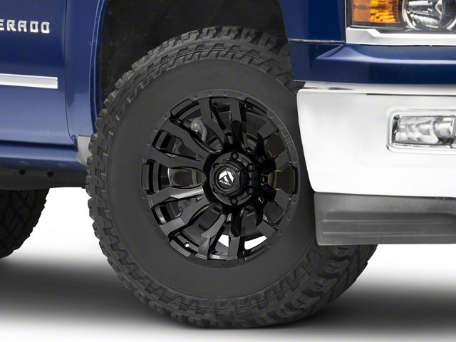 Fuel Wheels Blitz Gloss Black 6-Lug Wheel; 18x9; -12mm Offset (14-18 Silverado 1500)