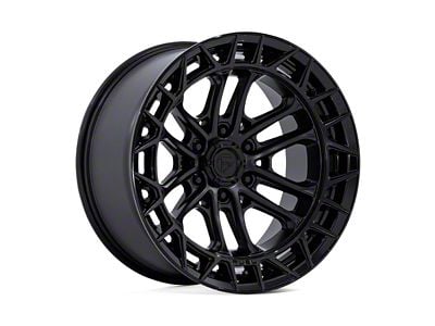Fuel Wheels Celsius Matte Black with Gloss Black Lip 6-Lug Wheel; 17x9; 1mm Offset (14-18 Silverado 1500)
