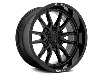 Fuel Wheels Clash Gloss Black 6-Lug Wheel; 20x9; 1mm Offset (14-18 Silverado 1500)
