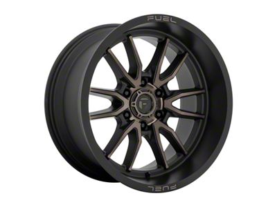 Fuel Wheels Clash Matte Black Double Dark Tint 6-Lug Wheel; 17x9; -12mm Offset (14-18 Silverado 1500)