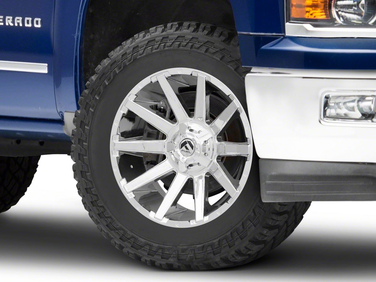 Fuel Wheels Silverado 1500 Contra Chrome 6-Lug Wheel; 20x9; 19mm Offset ...