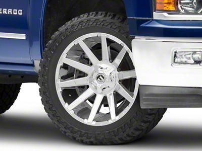 Fuel Wheels Contra Chrome 6-Lug Wheel; 22x12; -43mm Offset (14-18 Silverado 1500)