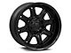 Fuel Wheels Darkstar Matte Black with Gloss Black Lip 6-Lug Wheel; 20x10; -18mm Offset (14-18 Silverado 1500)