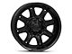 Fuel Wheels Darkstar Matte Black with Gloss Black Lip 6-Lug Wheel; 20x10; -18mm Offset (14-18 Silverado 1500)
