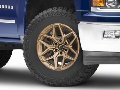 Fuel Wheels Flux Platinum Bronze 6-Lug Wheel; 18x9; 20mm Offset (14-18 Silverado 1500)