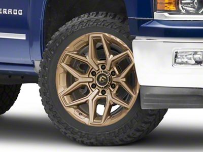 Fuel Wheels Flux Platinum Bronze 6-Lug Wheel; 22x10; -18mm Offset (14-18 Silverado 1500)