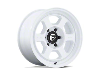 Fuel Wheels Hype Gloss White 6-Lug Wheel; 18x8.5; 10mm Offset (14-18 Silverado 1500)