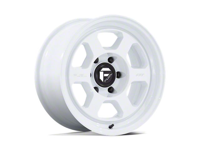 Fuel Wheels Hype Gloss White 6-Lug Wheel; 18x8.5; -10mm Offset (14-18 Silverado 1500)
