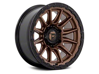 Fuel Wheels Piston Matte Bronze with Gloss Black Lip 6-Lug Wheel; 20x10; -18mm Offset (14-18 Silverado 1500)