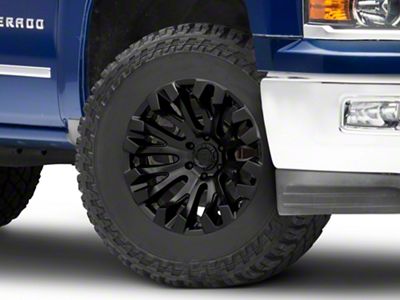 Fuel Wheels Quake Blackout 6-Lug Wheel; 18x9; 1mm Offset (14-18 Silverado 1500)