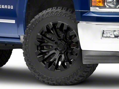 Fuel Wheels Quake Blackout 6-Lug Wheel; 20x9; 1mm Offset (14-18 Silverado 1500)