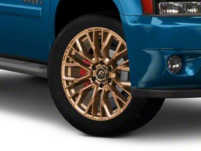 Fuel Wheels Rebar Platinum Bronze Milled 6-Lug Wheel; 22x12; -44mm Offset (14-18 Silverado 1500)