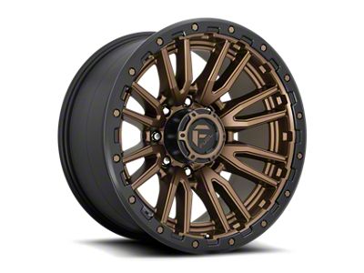Fuel Wheels Rebel Textured Bronze 6-Lug Wheel; 18x9; 1mm Offset (14-18 Silverado 1500)
