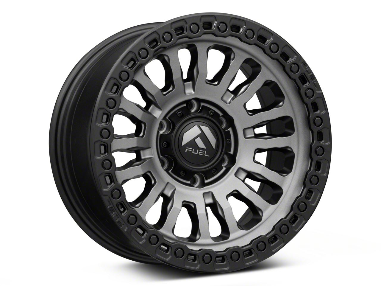 Fuel Wheels Silverado 1500 Rincon Matte Gunmetal with Matte Black
