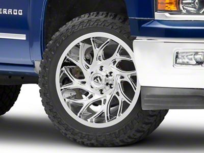 Fuel Wheels Runner Chrome 6-Lug Wheel; 22x12; -44mm Offset (14-18 Silverado 1500)