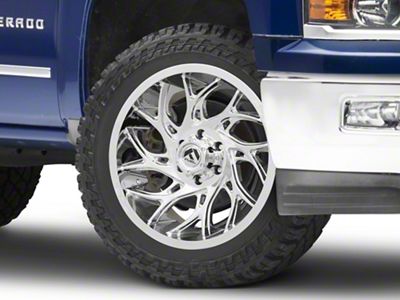 Fuel Wheels Runner Chrome 6-Lug Wheel; 24x14; -75mm Offset (14-18 Silverado 1500)