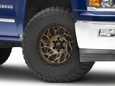 Fuel Wheels Runner OR Bronze with Black Ring 6-Lug Wheel; 17x9; 1mm Offset (14-18 Silverado 1500)