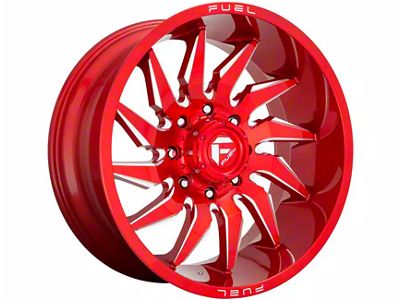 Fuel Wheels Saber Candy Red Milled 6-Lug Wheel; 20x10; -18mm Offset (14-18 Silverado 1500)